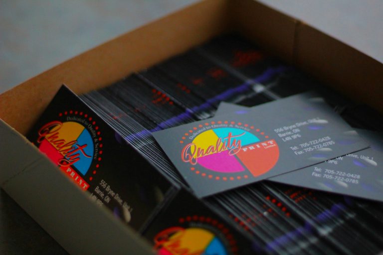 Custom business card printing in Barrie