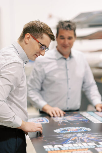 Inside the Quality Print shop, Barrie